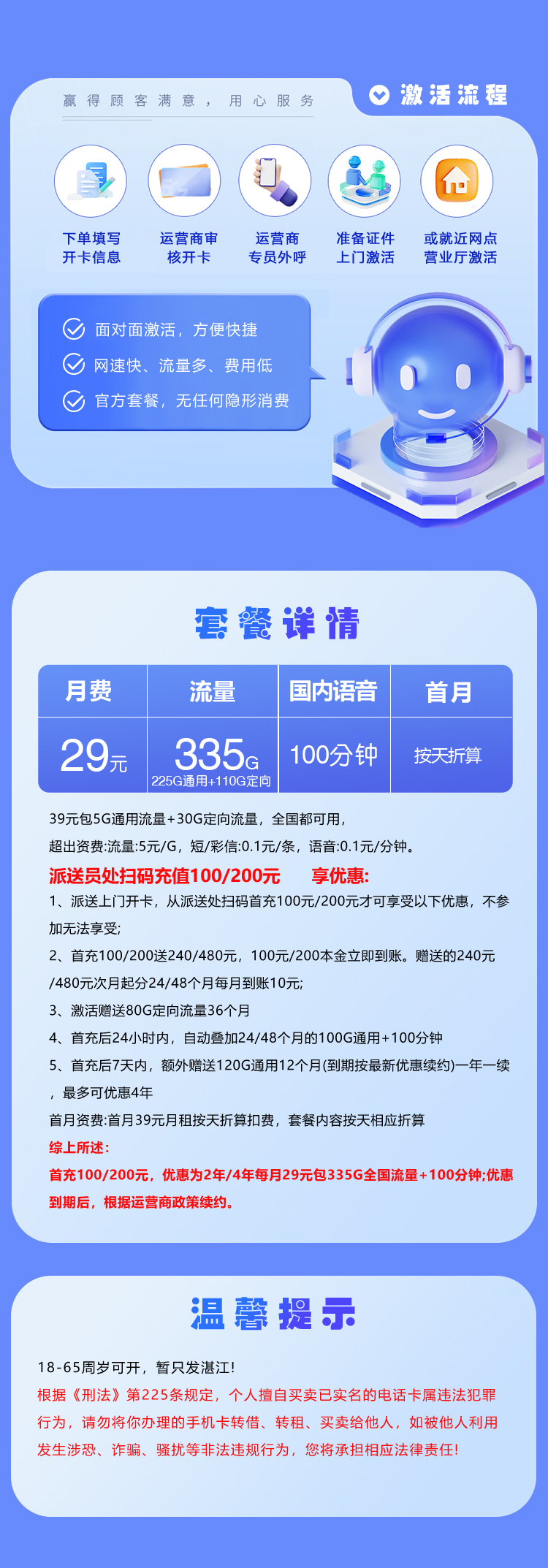 电信湛江专享卡详情