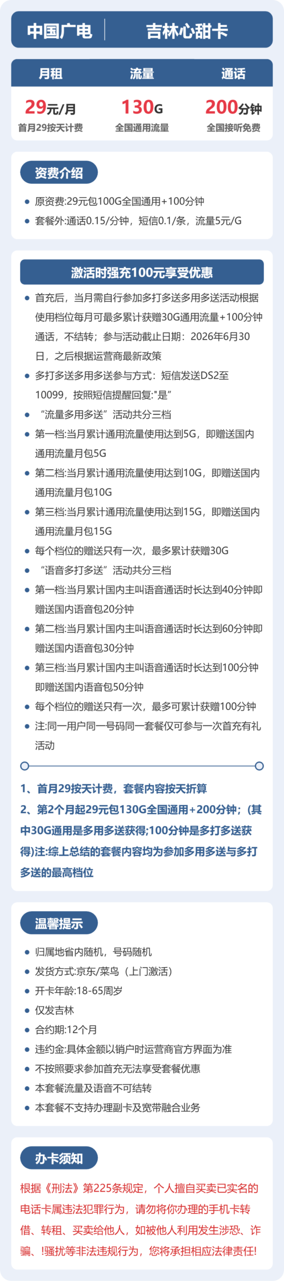 广电吉林心甜卡详情