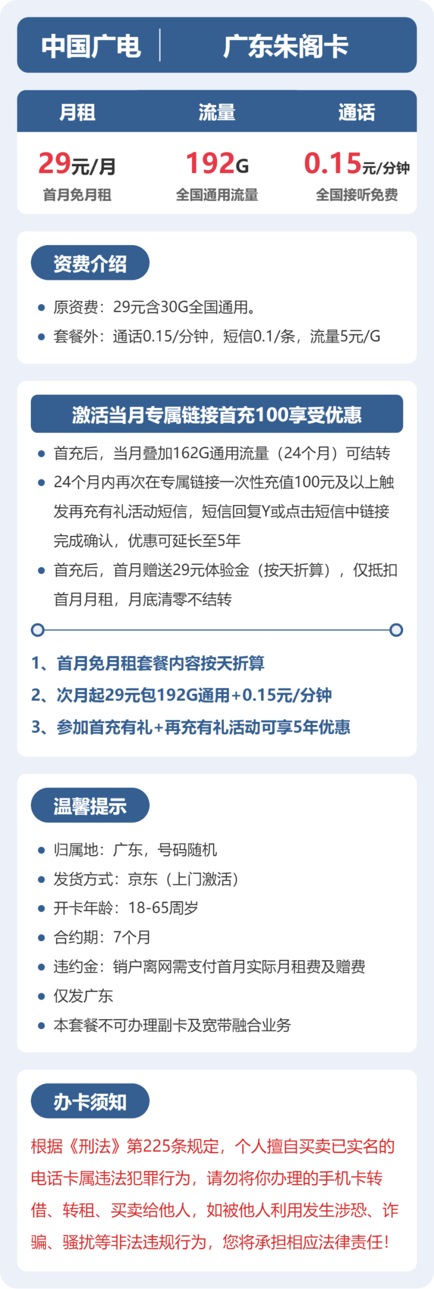 广电广东朱阁卡详情