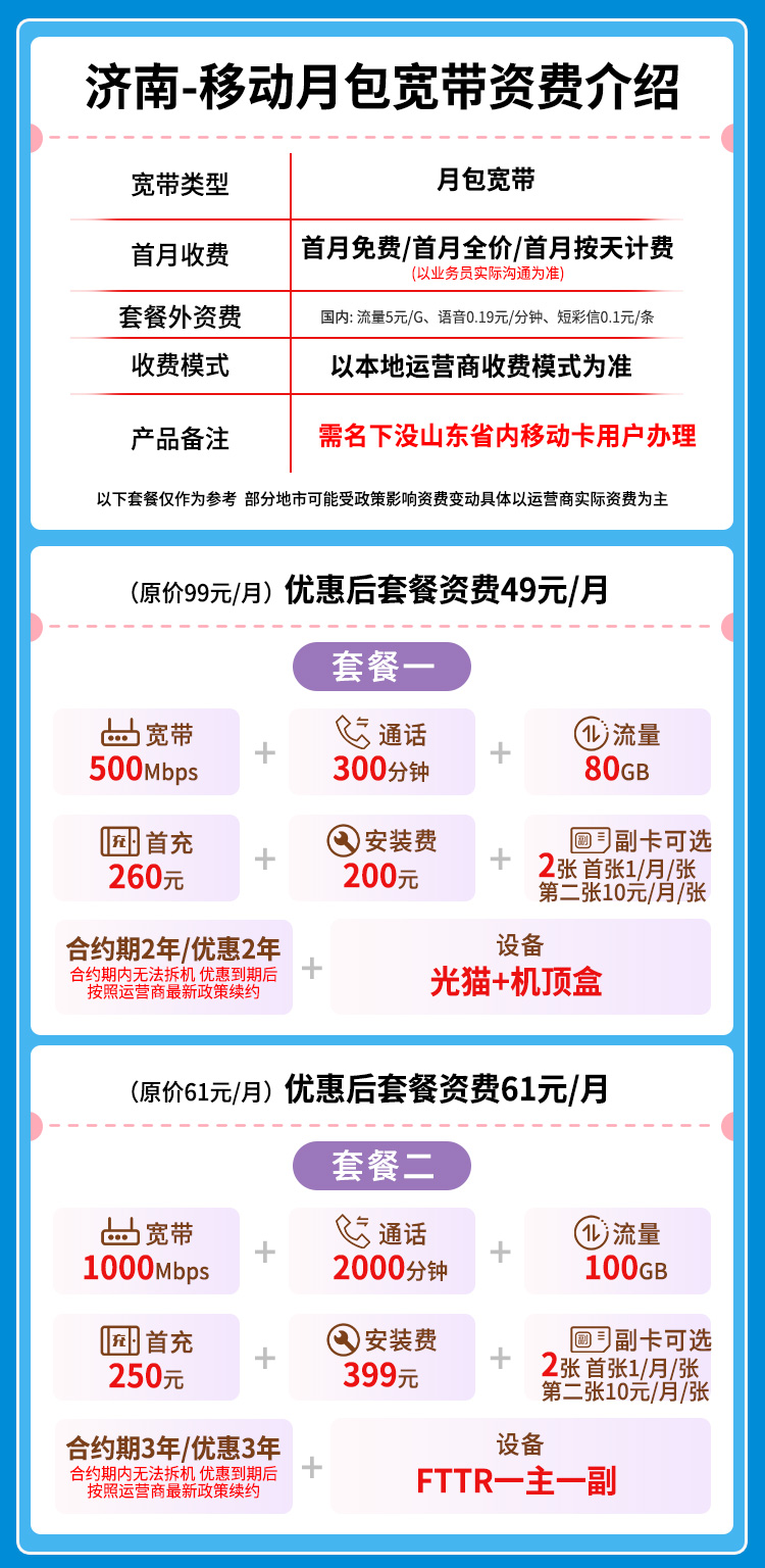 宽带套餐详情图