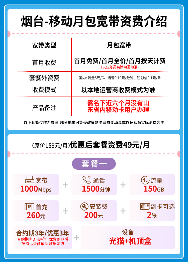 宽带套餐详情图