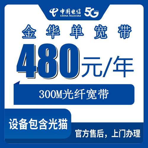 2026年10月22日浙江省金华东阳市装电信单宽带300M一年480元，乡镇街道都能装吗