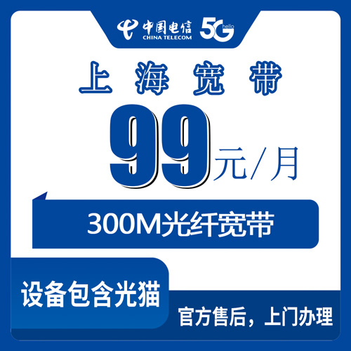 2026年10月23日上海市普陀区装电信宽带多少钱？99元300M融合套餐我跑了一遍流程